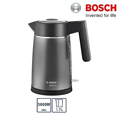 £31.99 • Buy Bosch TWK5P475GB DesignLine 3000W 1.7L Cordless Electric Kettle Graphite