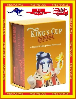 Kings Cup Extreme Drinking Card Games For Adults Couples Bachelorettes Party Toy • $34.89