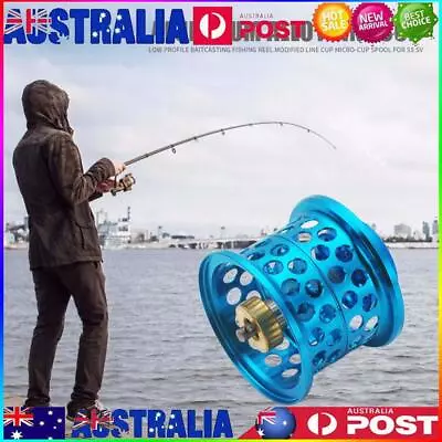 Low Profile Casting Fishing Reel Modified Line Cup For DAIWA Steez (Blue) • $24.19