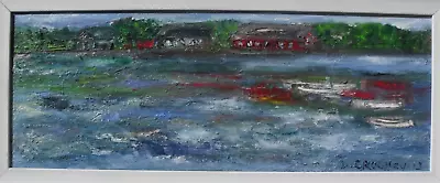 Deirdre Crowley (Irish Artist) - Original Oil Painting - 'Boats At Ring'. • £499.99