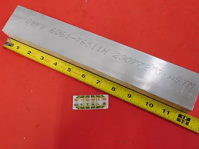 1-1/4  X 2  ALUMINUM 6061 FLAT BAR 12  Long T6511 Solid Extruded Mill Stock New • $27.08