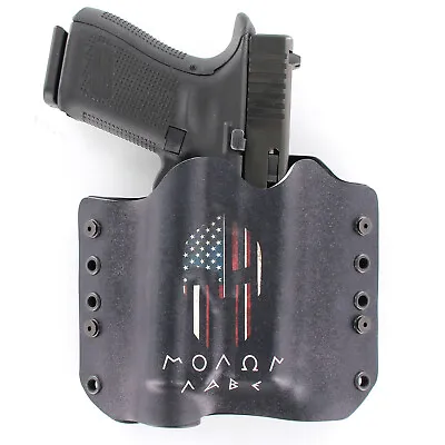 OWB Kydex Holster For Hanguns With Crimson Trace CMR 208 - MOLON LABE USA • $49.99