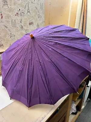 2 Vintage Umbrellas Lucite Wood And Metal • $0.99