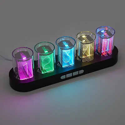 EleksTube RGB Nixie Tube Clock Glow Customized Dial Styles Display Gifts US# • $53.20