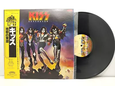 KISS- DESTROYER LP ORIGINAL 1980 JAPAN VINYL RECORD POLYSTAR 22S-4 W/OBI RARE! • $124.95