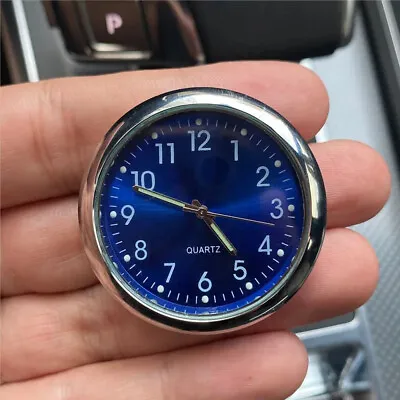 Blue Car Interior Stick-On Digital Watch Quartz Clock Accessories Universal  • $5.32