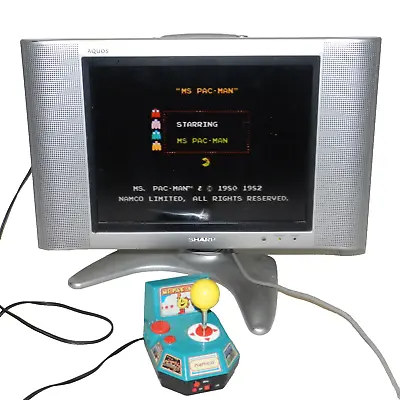 Namco Ms Pac-Man Galaga Mappy 5 In 1 2004 Jakks Plug N Play TV Game System • $29.89