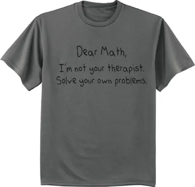 Funny Math T-shirt Mens Graphic Tee Clothing Apparel • $18.95