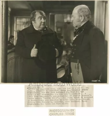 Francis Sullivan And Henry Stephenson In Oliver Twist Antique Photo • £9.64