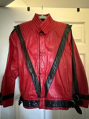 RARE🔥 Vintage Michael Jackson THRILLER  Real Leather Jacket J. Park • $4000