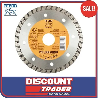 PFERD 125mm 5” Diamond Cut-Off Wheel GP-Turbo Type DG 125x1.9x22.23 PSF 68300043 • $17.90