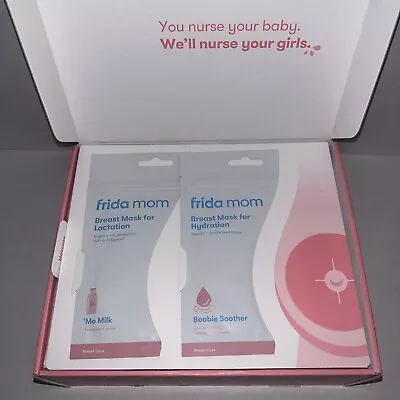 Frida Mom Breast Care Self Care Kit 2-in-1 Lactation Massager + 2 Breast Warmers • $30.97