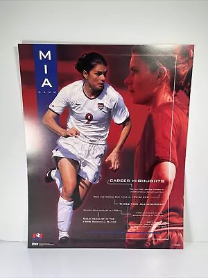 Vintage Mead Costacos Sports Mia Hamm Cardstock Poster 16x20 Women’s Soccer • $8.79