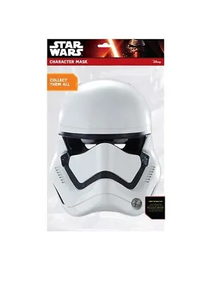 OFFICIAL Disney Lucasfilm Face Mask *A4 CARD* STAR WARS STORMTROOPER Fancy Dress • £3.49