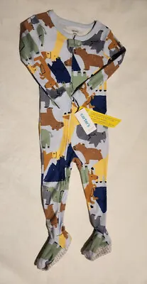 NWT Carter's Animal Footed Pajamas PJs 1PC 24 Months Baby Boy • $11.99