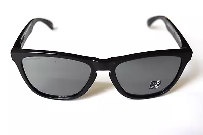 OAKLEY Frogskins Polished Black Prizm Black OO9013-C455 55-17-133 Sunglasses • $79.99