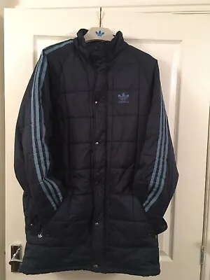 Adidas Vintage Originals Coach Managers 3/4 Jacket Puffer Puffa Coat • £35