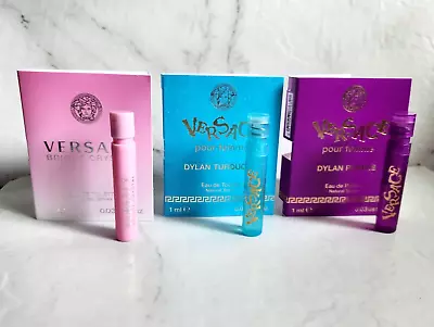 Versace Bright Crystal Dylan Turquoise & Purple Samples 1 Ml X 3 New Authentic • $18