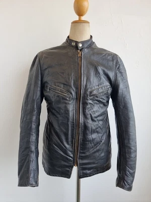 $244.05 • Buy SUPERB Vtg 70s SCHOTT PERFECTO Cafe Racer Leather Motorcycle Jacket S/M 36/38