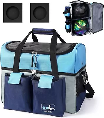 Joiish Anti-rolling 2 Ball Bowling Bag Double Tote One Size Blue  • $47.92