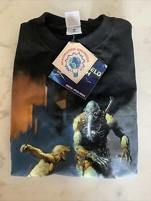 Battlefield Earth Series L Ron Hubbard  Frank Frazetta Artwork T Shirt MED NWT • $85.99