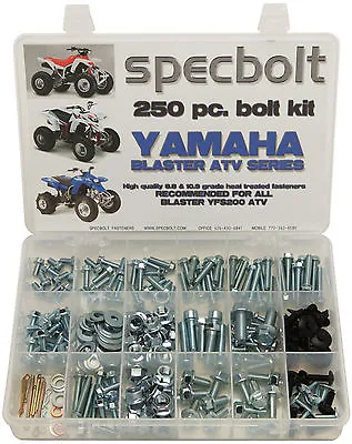 250pc Bolt Kit Yamaha Blaster YFS200 ATV QUAD Plastic Body Frame Engine Fenders • $59.99