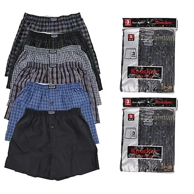 Men's Knocker Boxer Trunk Plaid Shorts Underwear Lot Cotton Briefs S-3XL Lots • $13.95