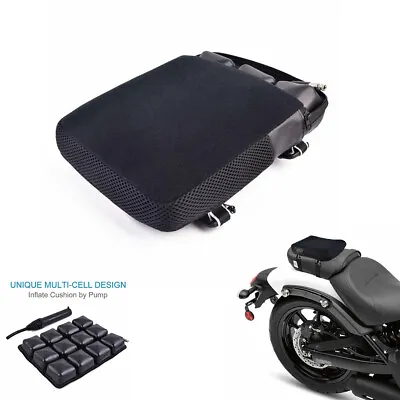 Motorcycle Air Cushion Seat Pressure Relief Pad For Rear Passenger Pillion Seats • $32.05