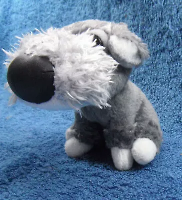 *2306*  THE DOG''- Grey Miniature Schnauzer  - Artlist Collection - Plush – 10cm • $3.91