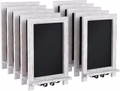 Canterbury 10 Pack Tabletop Magnetic Chalkboards - Whitewashed Finish - 9.5  X 1 • $67.95