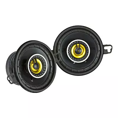 Kicker 3.5  Coaxial 2 Way Speakers 90W Peak 4 Ohm Car Audio Black 46CSC354 • $59.99
