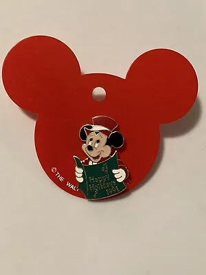 The Walt Disney Company Happy Holidays 1991 Christmas Mickey Mouse Lapel Pin NOS • $17.99