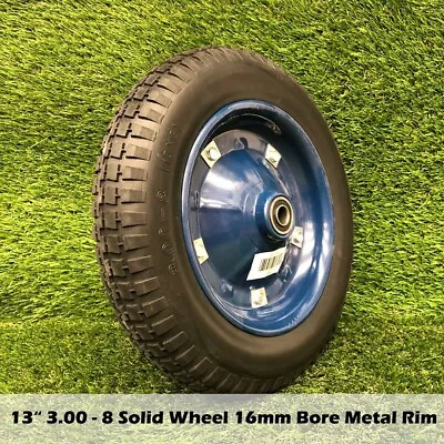 13  3.00-8 Solid Wheels Trolley Cart Wheelbarrow Tyres WHEELS 13 X 3 Wheel • $41.60