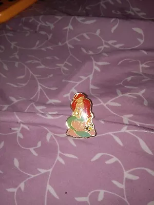 Vintage Walt Disney The Little Mermaid Ariel Gold Tone Enamel Pin • $5