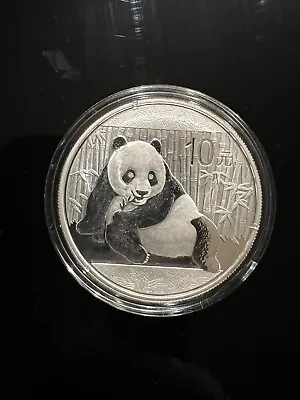 2015 1oz 10 Yuan Chinese Silver Panda Coin In Capsule • $20