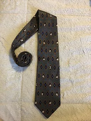 Mickey Men's Novelty Silk Tie 59  X 4  Multi-Color Geometric • $8.69