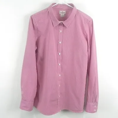 J. Crew Haberdashery Women's Size XL RD Striped Long Sleeve Button Up Shirt • $16.99
