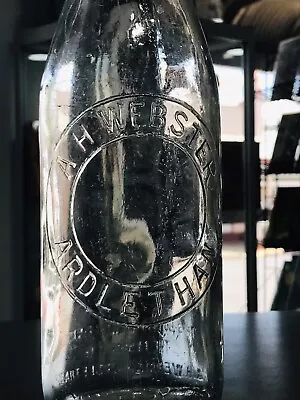 Vintage Embossed A H Webster Cordial Bottle. Maker Ardlethan. 26FLOZ Bottle • $50