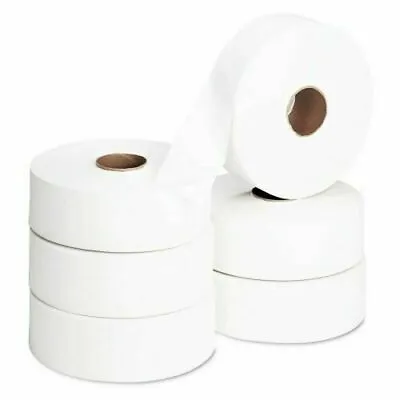 122436 Rolls Quality 3  Mini Jumbo Toilet Rolls Soft Tissue Paper PURE PULP • £42.99