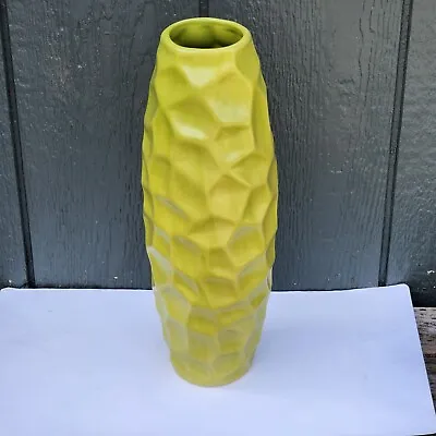 Chartreuse Ceranic MCM Style Vase • $16