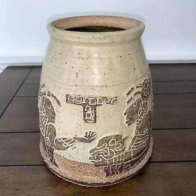 Vintage Mayan Pottery Vase Mexican Home Decor • $111