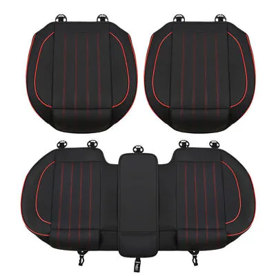 5D Car Front Seat Cushion Leather  Full Surround Soft Pad Cover Protector Mat UK • £12.98