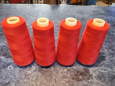 MAXI-LOCK Serger Thread Four Cones Red 3000 Yards Each • $13