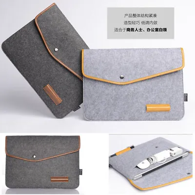 Woolen Felt 11 13 15 Laptop Sleeve Bag Case For HP IBM Surface MacBook Air Pro • $11.99
