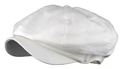 Men's Linen 8 Panel Applejack Gatsby Newsboy Ivy Hat • $15.99