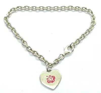 Vintage Sterling Silver KH-02 Kit Heath Charm Bracelet & Heart Charm  9.1 Grams • £33