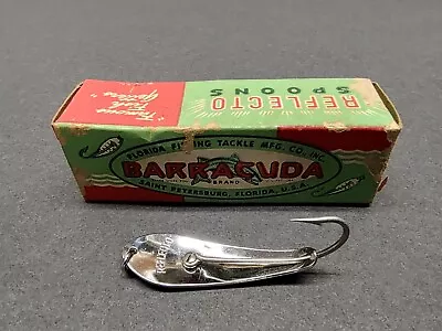 Vintage Barracuda Reflecto Spoon No. 1 Fishing Lure With Box Saltwater Tackle • $10.36