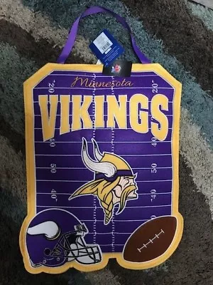 Minnesota Vikings Team Sports America NFL Embroidered Banner 1.25 X 1.66 Feet • $5