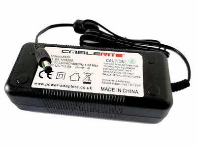 For 12V 3A Maplin AC Adapter STD-12030BT N22JU Power Supply UK Plug • £15.99