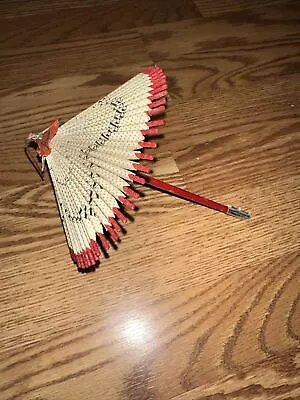 Vintage Japanese Origami Umbrella Parasol Made From Cigarette Box “Wagasa”  • $22